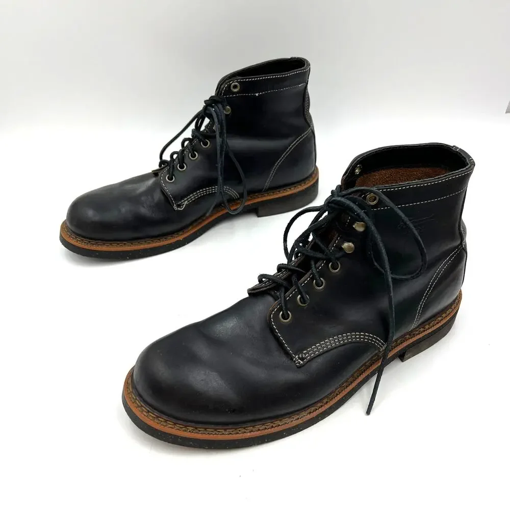 Thorogood Beloit Black Leather Boots 814-6532 - Picture 6 of 9